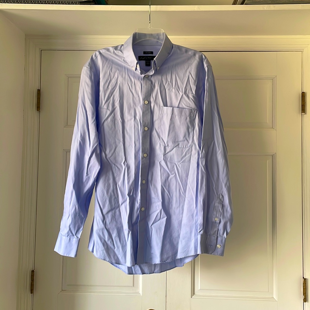 Blue Dress Shirt, Men Size 16, 34/35